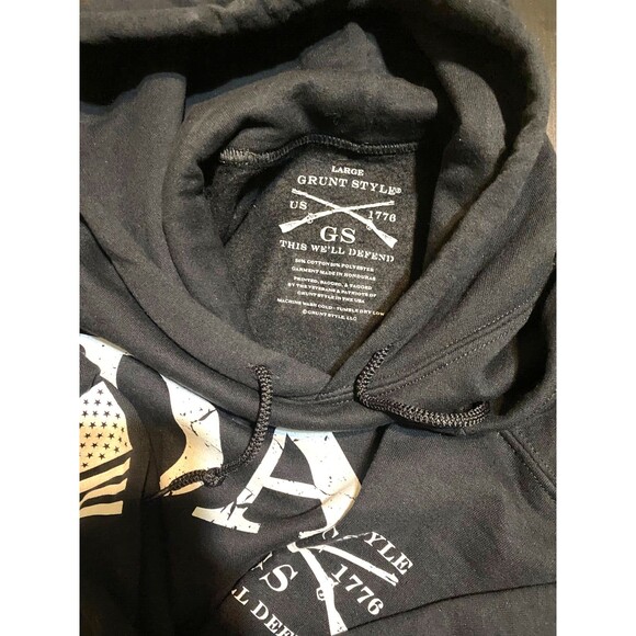 Grunt Style Dad Defined Pullover Hoodie - Black RARE - Picture 7 of 7